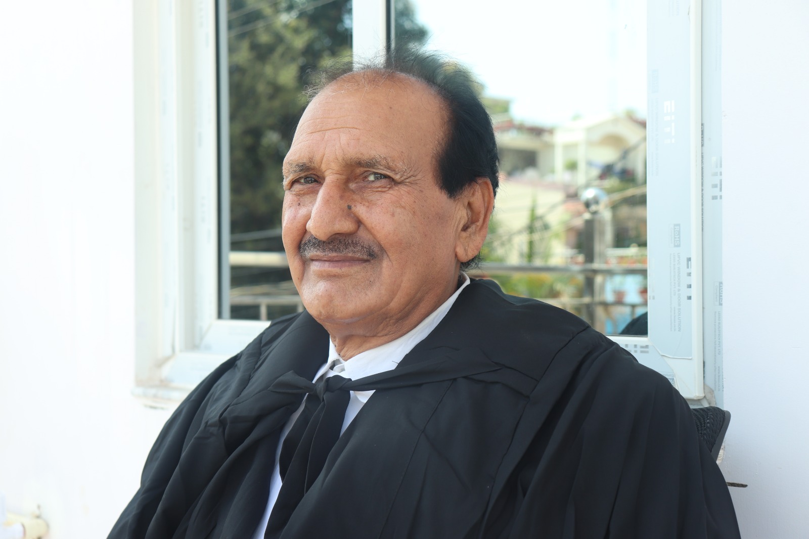Advocate Choubey at court premises